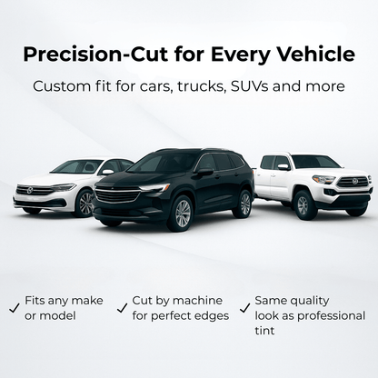 ShadeX Custom-Cut Reusable Tint – Front Windshield